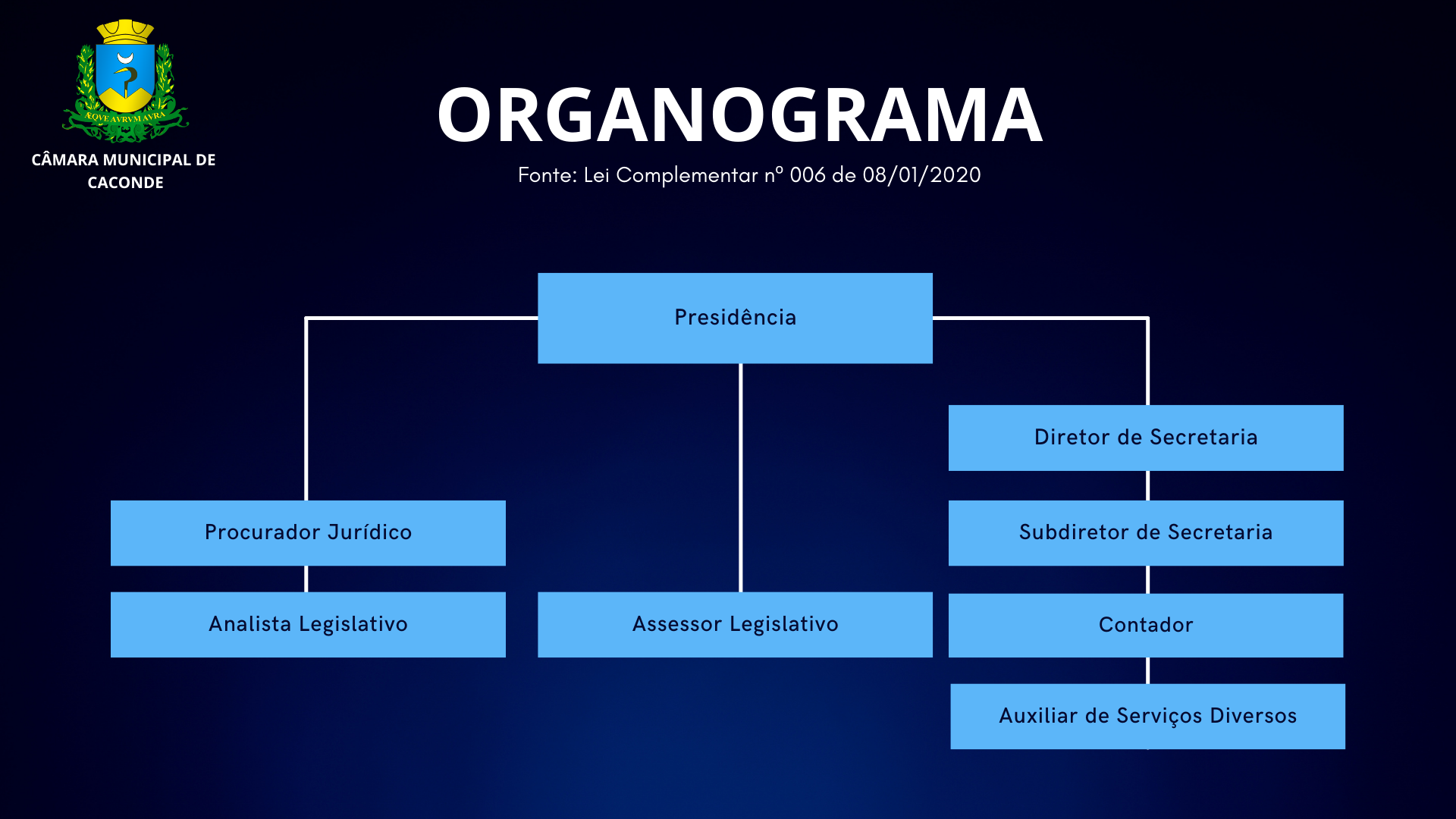 organograma camara caconde